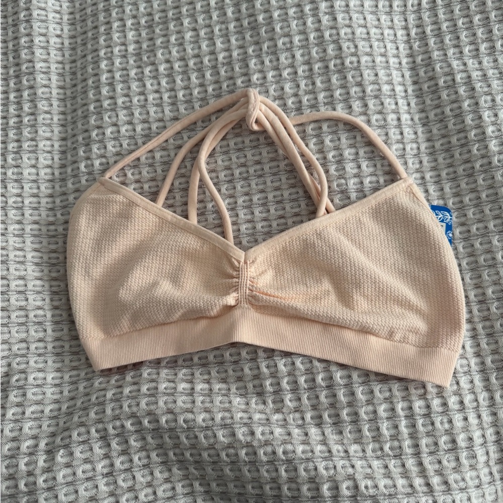 Free People Peach Strappy Bralette